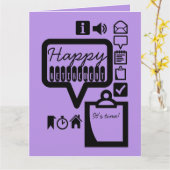 Happy Retirement 4 It's Time Big Greeting Card カード (黄色い花)