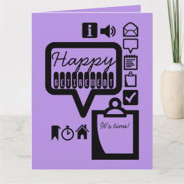 Happy Retirement 4 It's Time Big Greeting Card カード