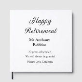 Happy retirement add name 退職した of service ゲストブック (正面)