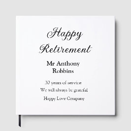 Happy retirement add name 退職した of service ゲストブック
