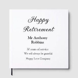 Happy retirement add name 退職した of service ゲストブック