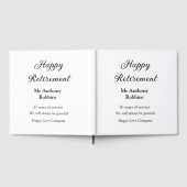 Happy retirement add name 退職した of service ゲストブック (全面)