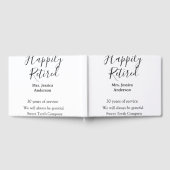 Happy retirement add name 退職した of service ゲストブック (全面)