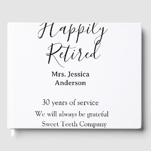 Happy retirement add name 退職した of service ゲストブック