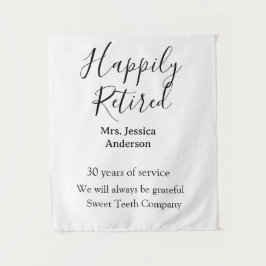 Happy retirement add name 退職した of service タペストリー