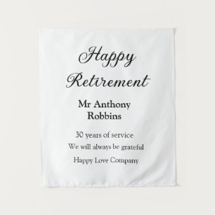 Happy retirement add name 退職した of service タペストリー