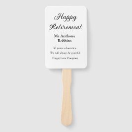 Happy retirement add name 退職した of service ハンドファン