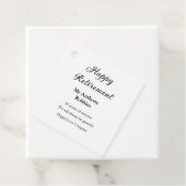 Happy retirement add name 退職した of service フェイバータグ (インサイチュ)