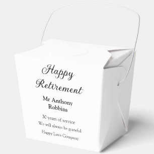 Happy retirement add name 退職した of service フェイバーボックス