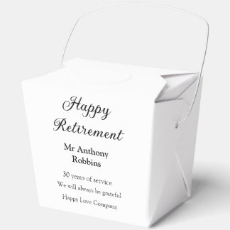 Happy retirement add name 退職した of service フェイバーボックス