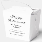 Happy retirement add name 退職した of service フェイバーボックス (裏面)