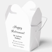 Happy retirement add name 退職した of service フェイバーボックス (見開き)