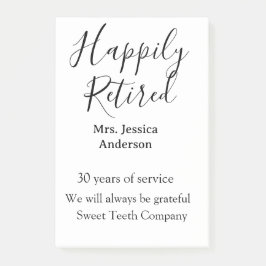 Happy retirement add name 退職した of service ポストイット