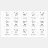 Happy retirement add name 退職した of service ラベル (シート)