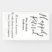 Happy retirement add name 退職した of service 横断幕 (横)