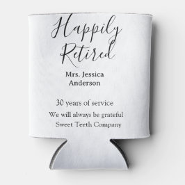 Happy retirement add name 退職した of service 缶クーラー