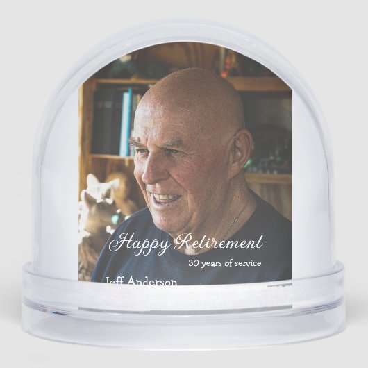 Happy retirement add name photo years of service r (正面)