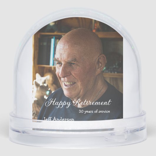 Happy retirement add name photo years of service r (裏面)