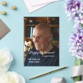 Happy retirement add name photo years of service r アクリル招待状 (インサイチュ (ウェディング))