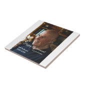 Happy retirement add name photo years of service r タイル (側面)