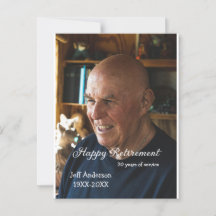 Happy retirement add name photo years of service r