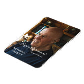 Happy retirement add name photo years of service r マグネット (左側)