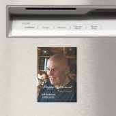 Happy retirement add name photo years of service r マグネット (インサイチュ (食洗機))