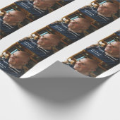 Happy retirement add name photo years of service r ラッピングペーパー (角)