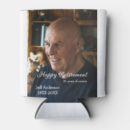 Happy retirement add name photo years of service r 缶クーラー