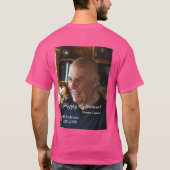 Happy retirement add name photo years of service r tシャツ (裏面)