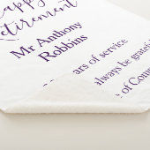 Happy retirement add name years of service retired シェルパブランケット (3/4)