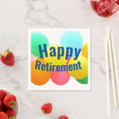 Happy Retirement Balloons スタンダードカクテルナプキン (インサイチュ)