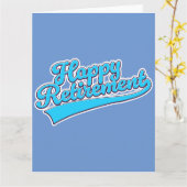 Happy Retirement Blue版 カード (黄色い花)