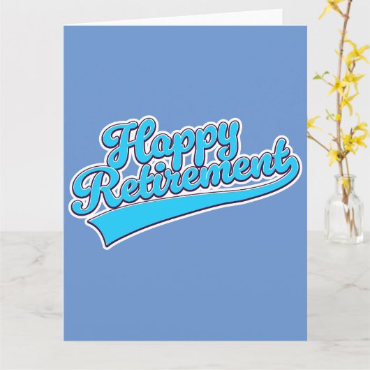Happy Retirement Blue版 カード (黄色い花)