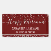 Happy Retirement Budget紙吹雪バナー 横断幕 (横)