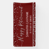 Happy Retirement Budget紙吹雪バナー 横断幕 (縦)