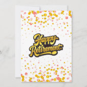 Happy Retirement Card 招待状 (正面)