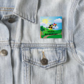 Happy Retirement, colorful fun design, 缶バッジ (インサイチュ)