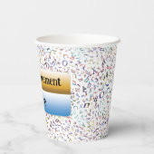 Happy Retirement Custom Teacher Letter Scramble 紙コップ (裏面)