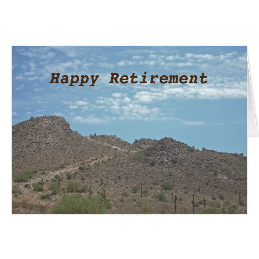 Happy Retirement Desert Landscape写真自然 (正面横)