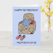 Happy Retirement from Both Us カード (黄色い花)