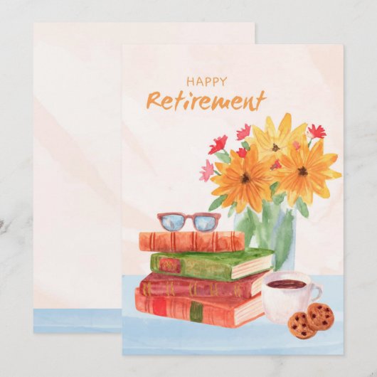 Happy Retirement Greeting Card シーズンカード (正面/裏面)