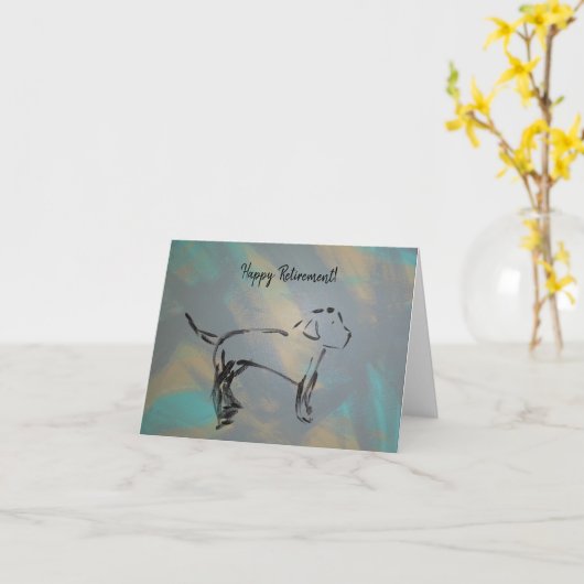 Happy Retirement Greeting Card 空白の Inside カード (黄色い花)