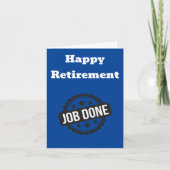 Happy Retirement - Job Done Stamp カード (正面)