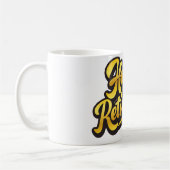Happy Retirement Mug コーヒーマグカップ (左)