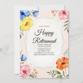 Happy Retirement Party Invitation  招待状