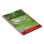 Happy Retirement Personalization (Lady in Hammock) ノートブック (右側)