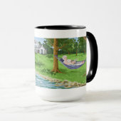 Happy Retirement Personalization (Lady in Hammock) マグカップ (正面右)