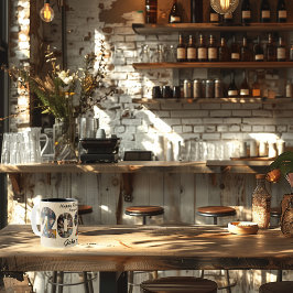 Happy Retirement Photo Collage Mag -名前をカスタムする ツートーンマグカップ