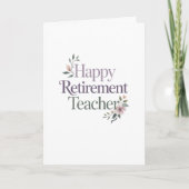 Happy Retirement Teacher カード (正面)